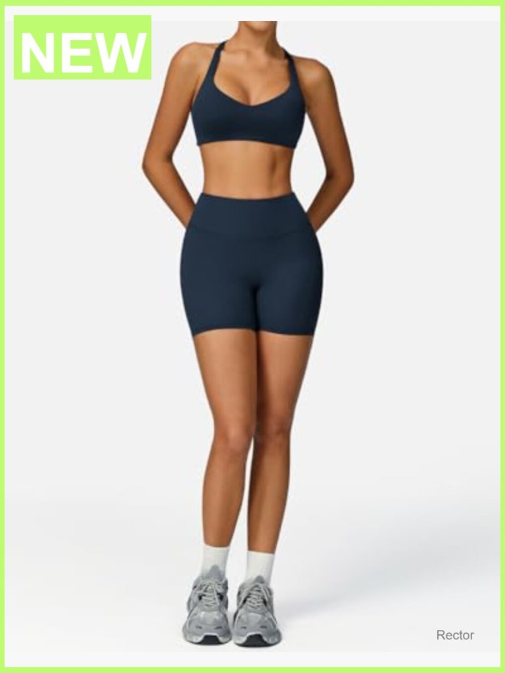 High Waist Biker Shorts 3 Pack Spandex Booty Shorts for Workout Yoga Volleyball - Picture 5 of 6